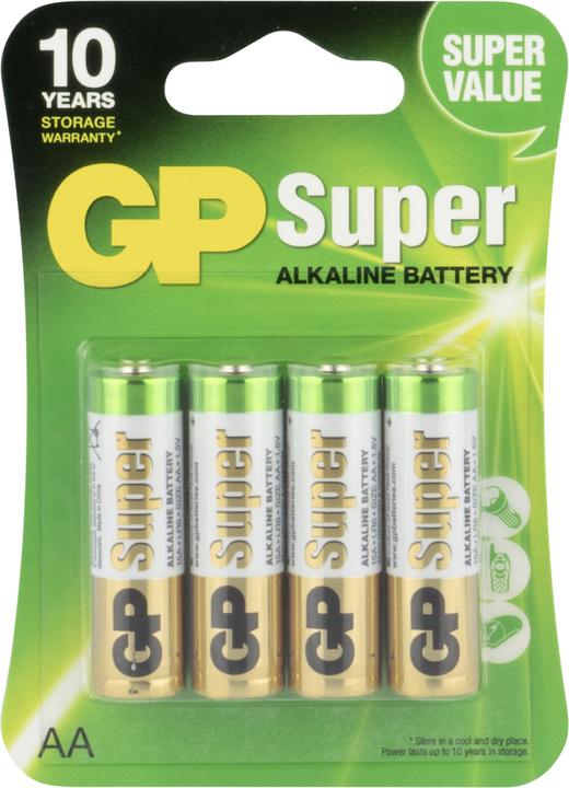Produktbild GP Batteries Super (4 Stk., AA, 1250 mAh)