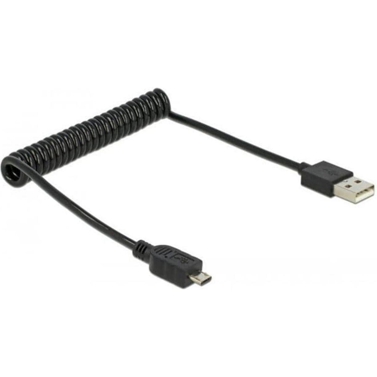 Thumbnail - Delock USB 2.0 Spiralkabel (0.20 m, USB 2.0), USB Kabel