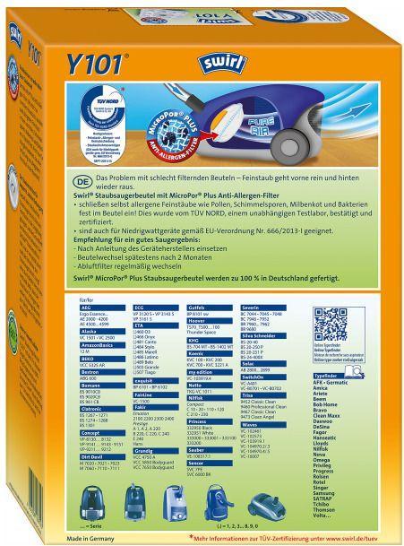 Image du produit Melitta Aspiration des poussières Y101 MP AirSpace Green Line (4 x)