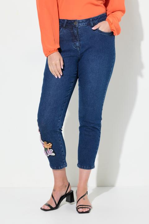 Produktbild Miamoda Jeans, Slim Fit, farbige Applikationen. 5-Pocket (46)