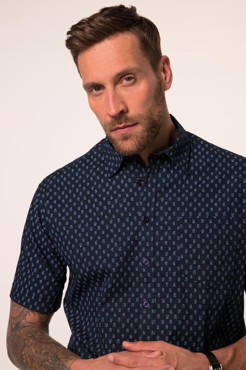 Image du produit JP1880 Chemise coupe Modern Fit, manches courtes et col Kent. Micro-imprimé - jusqu'au 8XL (L)