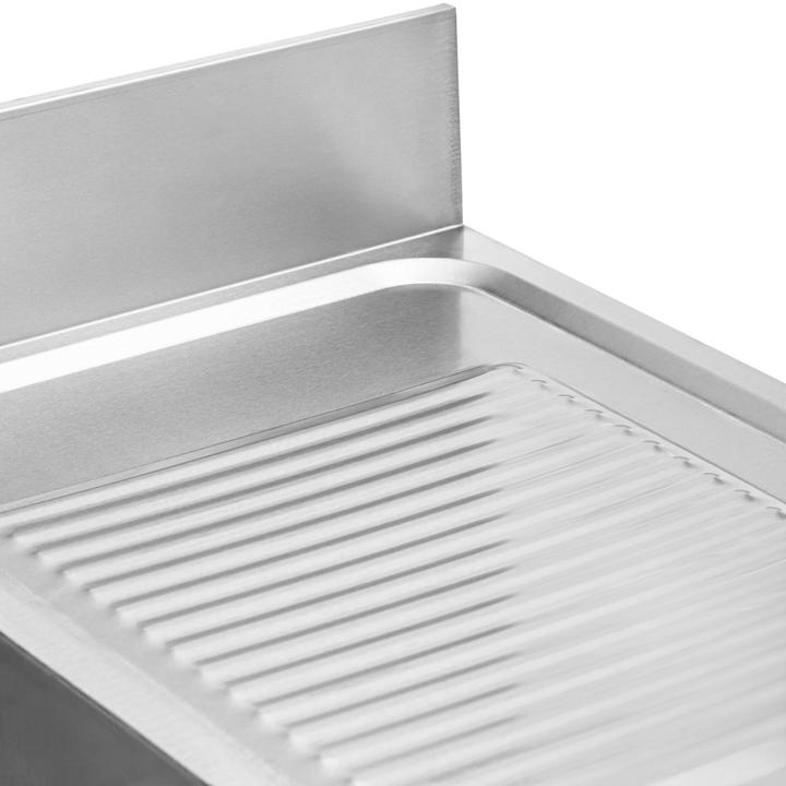 Image du produit Royal Catering Spültisch 1 Becken 500 x 500 x 300 mm Ablage Edelstahl-Spültisch Gastro