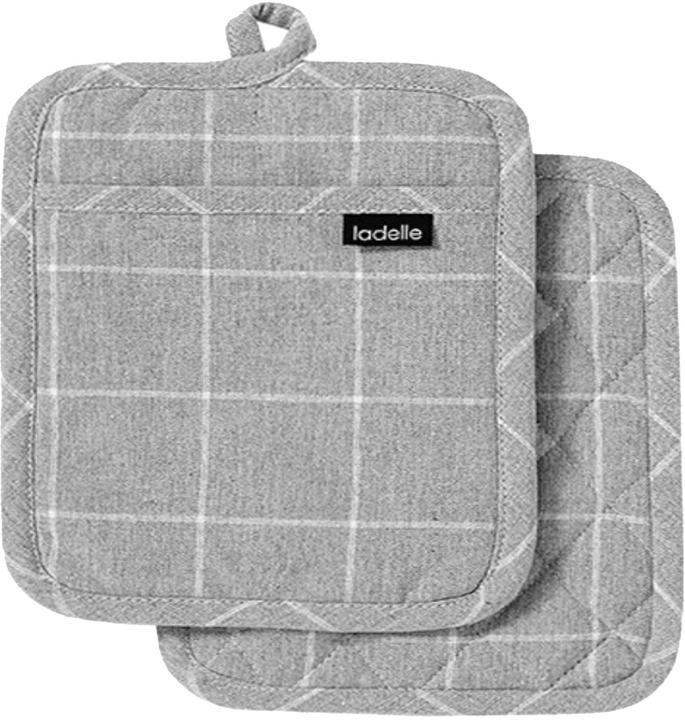 Ladelle Topflappen Eco Check 21x21 cm 2 Stk. (Baumwolle, Polyester)