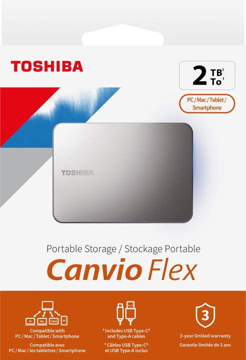 Actual product image Toshiba Canvio Flex (2 TB)
