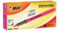 Produktbild Bic Highlighter Grip (Rosa, 3.30 mm, 12 x)