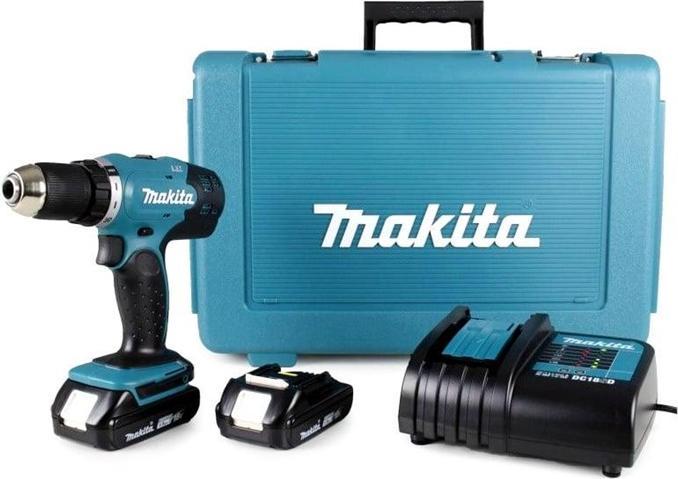 Makita DDF453SYE Akumuliatorinis vredetuvas, 18 V, 2x 1,5Ah Li-ion, 42/27 Nm, 1,7kg (Oplaadbare batterij)