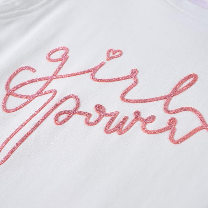 Immagine prodotto vidaXL Maglietta da bambino con maniche a balze Ecru 104,Materiale: 95 (104)