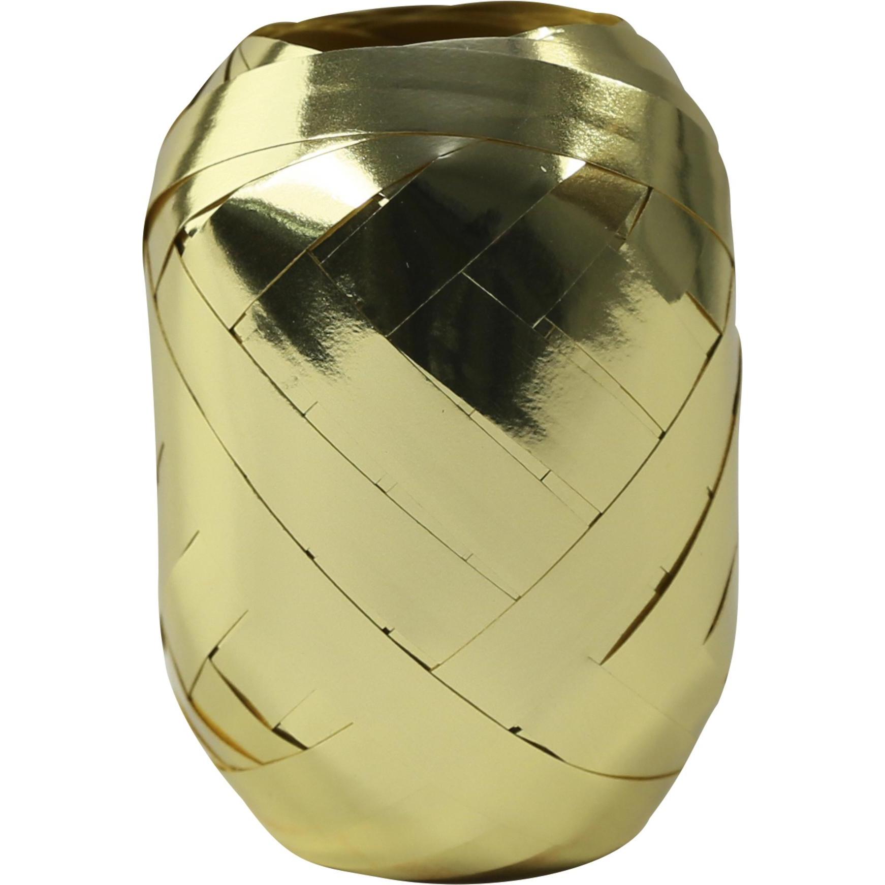 Clairefontaine, Geschenkverpackung, Ringelband-Eikn„uel, metallic, gold (Geschenkband, 24 x)