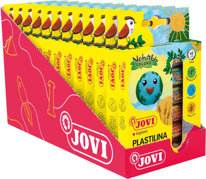 Actual product image Jovi Plasticine PLASTILINA assorted colours, 6 colours 15.0 g each