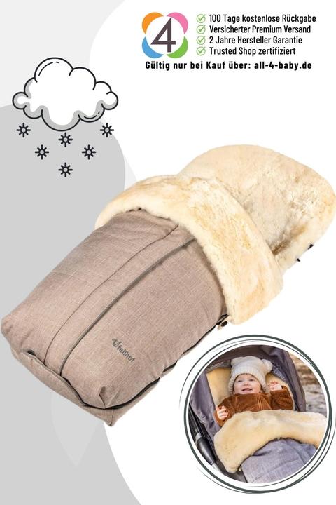 Fellhof Kinderwagenfellsack Cortina / Fusssack