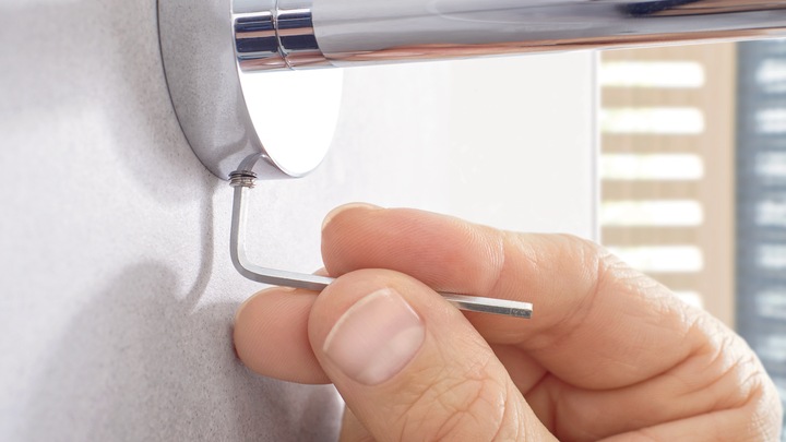 Actual product image tesa EXXCELLENT toilet roll holder incl. adhesive solution without drilling