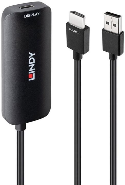 Lindy Konverter HDMI auf USB Typ C mit USB STromversorgung (HDMI, USB Typ-C, 20 cm)