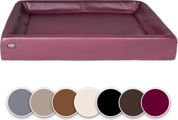Sabro KUDDE Hundebett Kunstleder brombeer M (70 x 85 cm) (Hund)