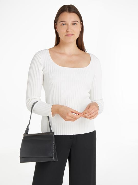 Immagine prodotto Calvin Klein Borsa a tracolla da donna con bordo in metallo