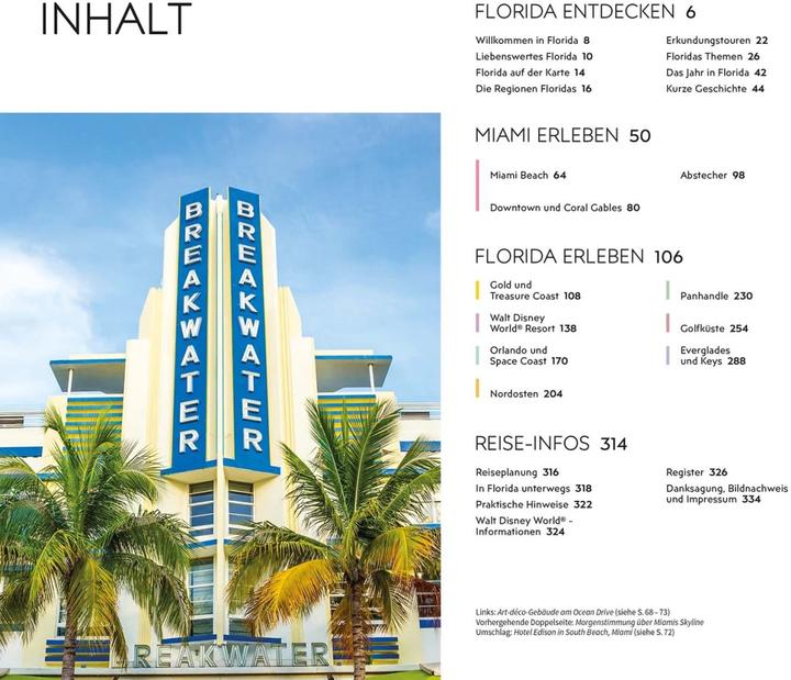 Image du produit Guide de voyage Vis-à-Vis Floride (Allemand, DK Verlag Voyage, 2021)