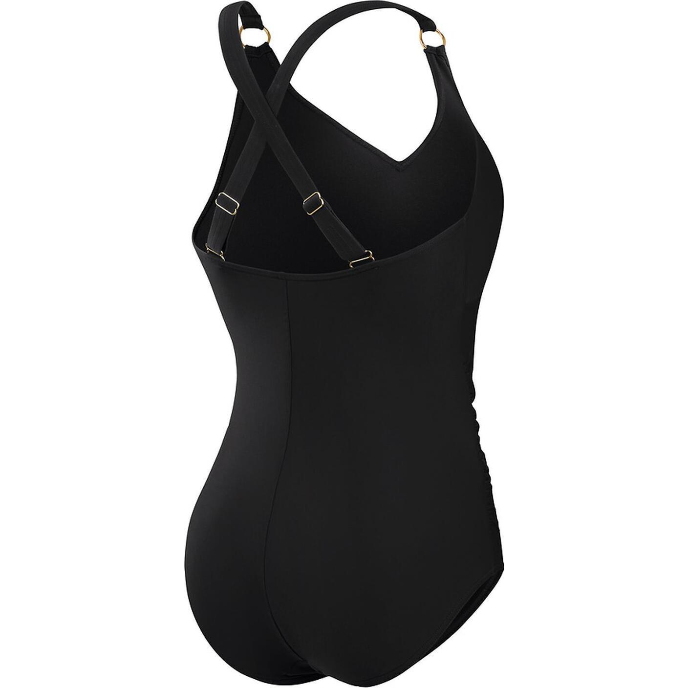 Thumbnail - Speedo, Damen, Badeanzug, Shaping V Neck 1 Piece, Schwarz, (W34/L38)