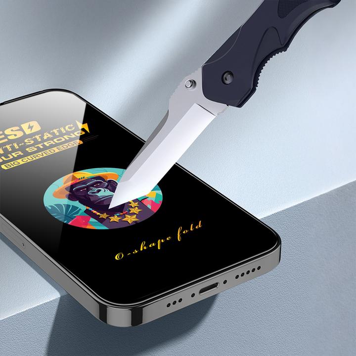 Produktbild OEM Universal tempered glass 9D OneFit AI-52 6,6" (10 Stk., Samsung Galaxy A35, Samsung Galaxy A55)