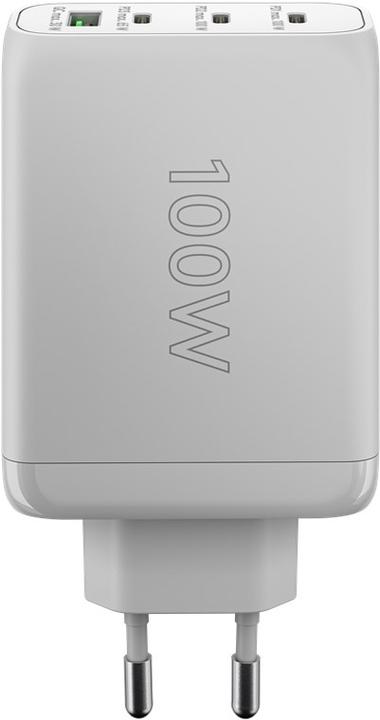 Produktbild Goobay USB-C™ PD Multiport Schnellladegerät (100 W) weiß, weiß - 3x USB-C™ Ports (Power Delivery) und (100 W)