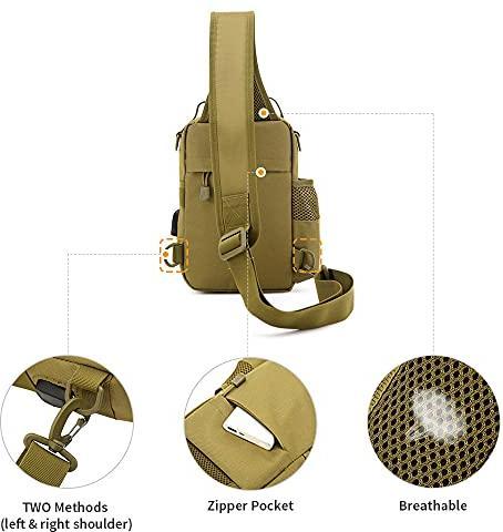 Produktbild Only-Bags.Store Tactical Chest Bag Militärische Umhängetasche Tactical Chest Sling Pack Crossbody Bag
