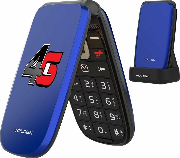Produktbild Volfen Mobiltelefon für ältere Erwachsene ASTRO FLIP 48 MB 2,8" Blau 4G (2.80")