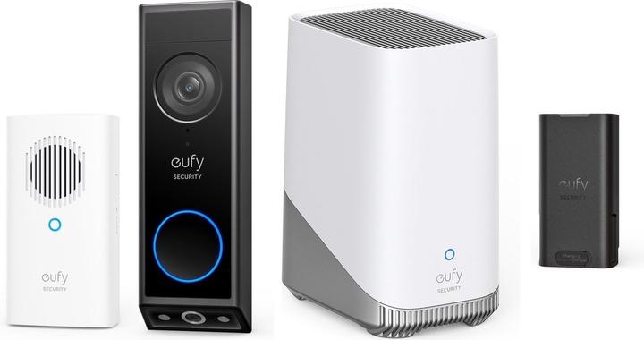 eufy Videocitofono E340 con suoneria + Homebase 3 S380 + Batteria supplementare - Vantaggio del pacchetto (WiFi)
