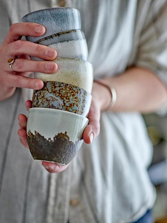 Actual product image Bloomingville - Paula Cup - Grey (195 ml, 1x)