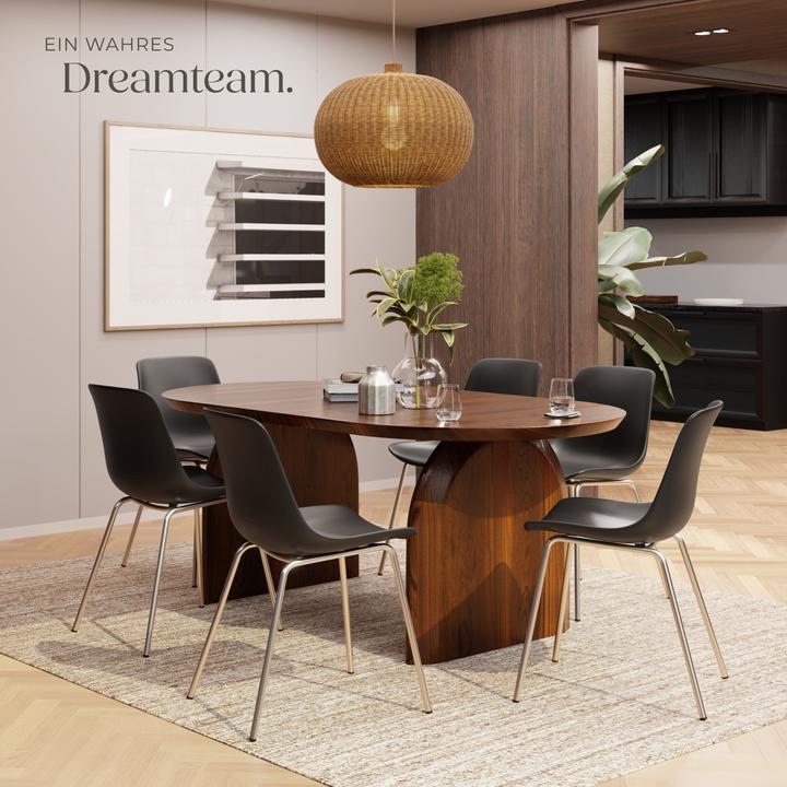 Produktbild tectake Kunststoffstühle Mave