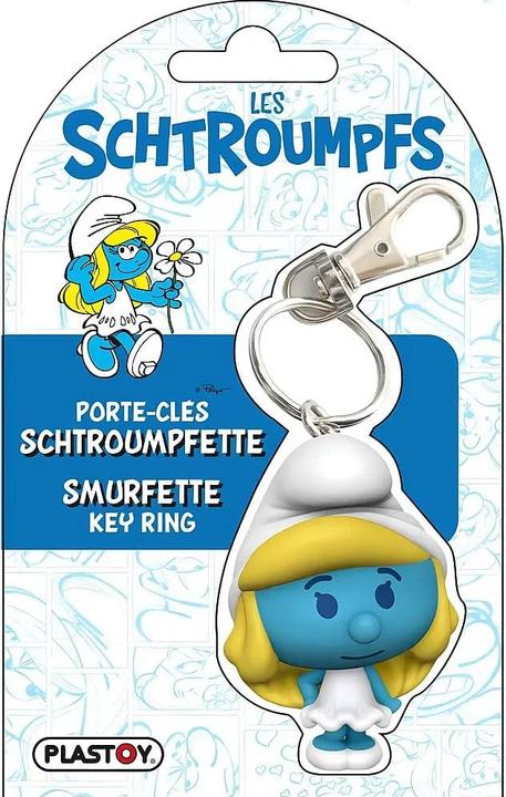 Actual product image Plastoy Porte-Cles Chibi Shtroumpfette