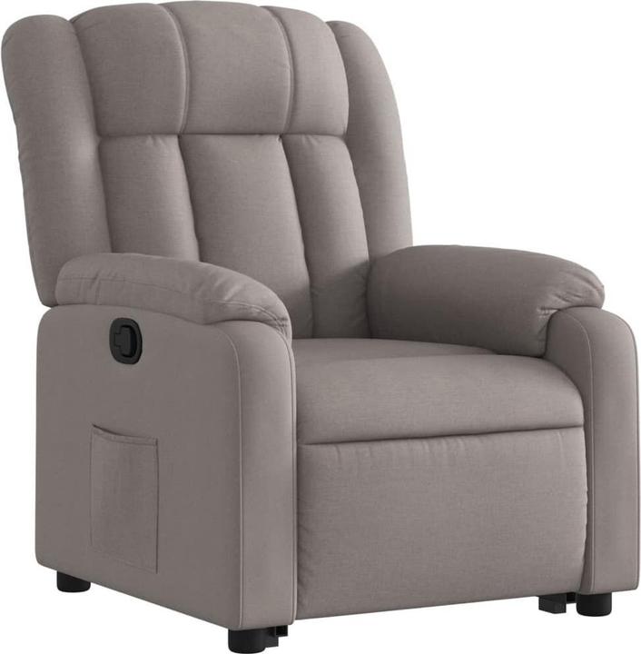 Actual product image vidaXL Relaxing armchair Stand-up aid armchair TV armchair Reclining armchair Taupe fabric