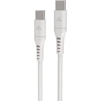 Hune Cable Eco USB-C A USB-C 300cm Blanco Nieve (3 m), Cavo USB