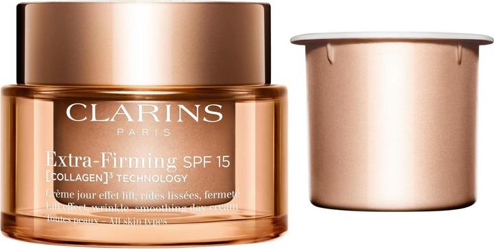 Image du produit Clarins Extra-Firming Jour SPF 15 (COLLAGEN)³ TECHNOLOGY Toutes Peaux Refill (Crème solaire visage, SPF 15, 50 ml, 0.05 g)