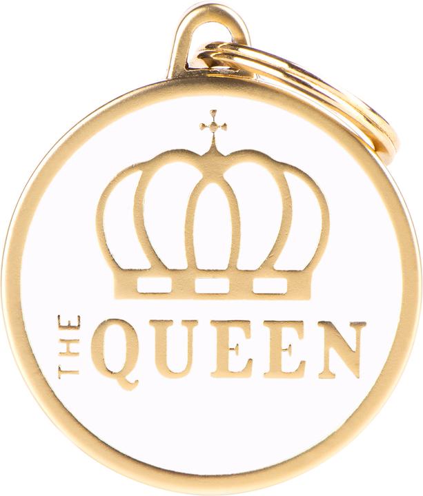 Myfamily MyFa tegn charm, the queen, L, hvid