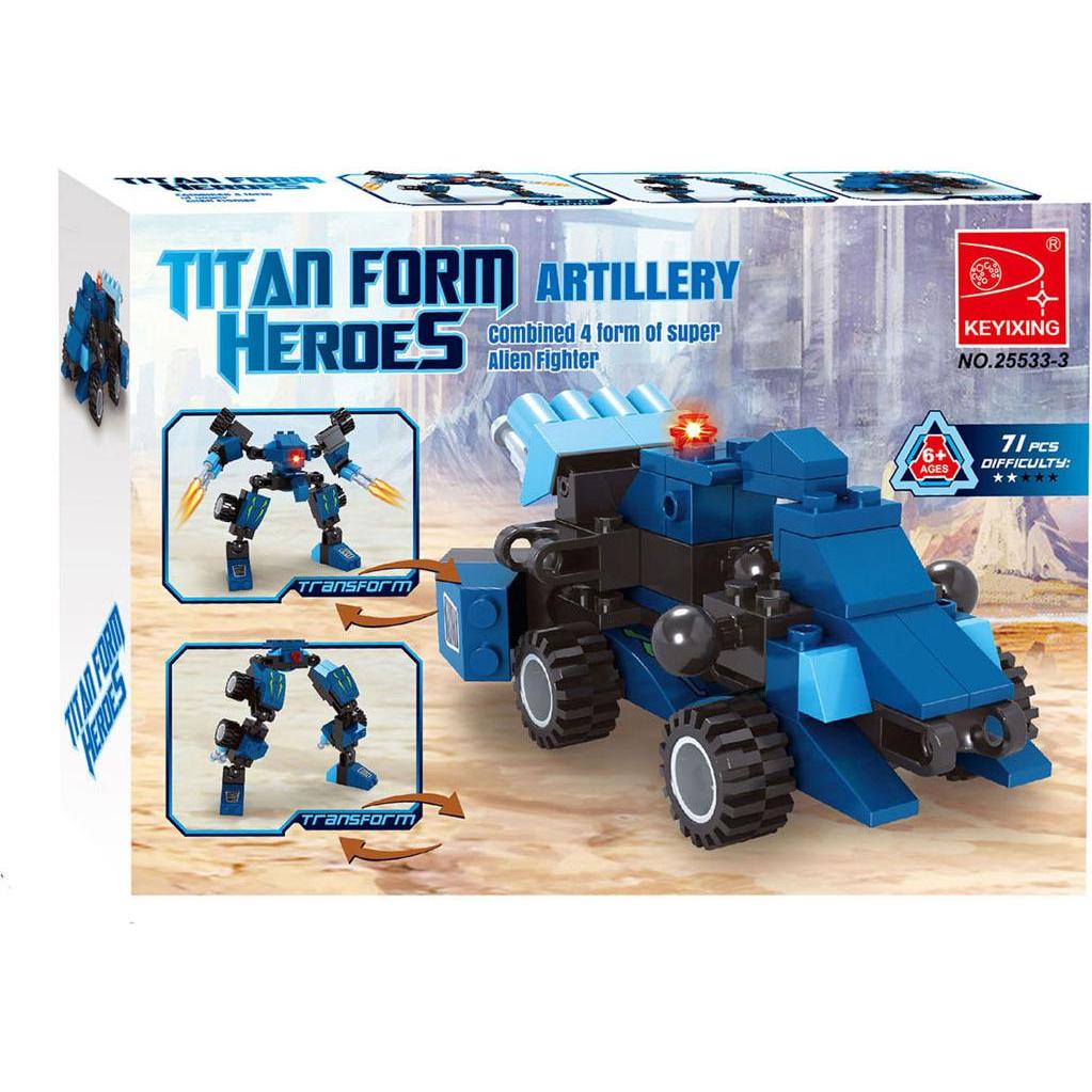 Lobbes Titan Transform Blue Bausatz – 71-teilig.