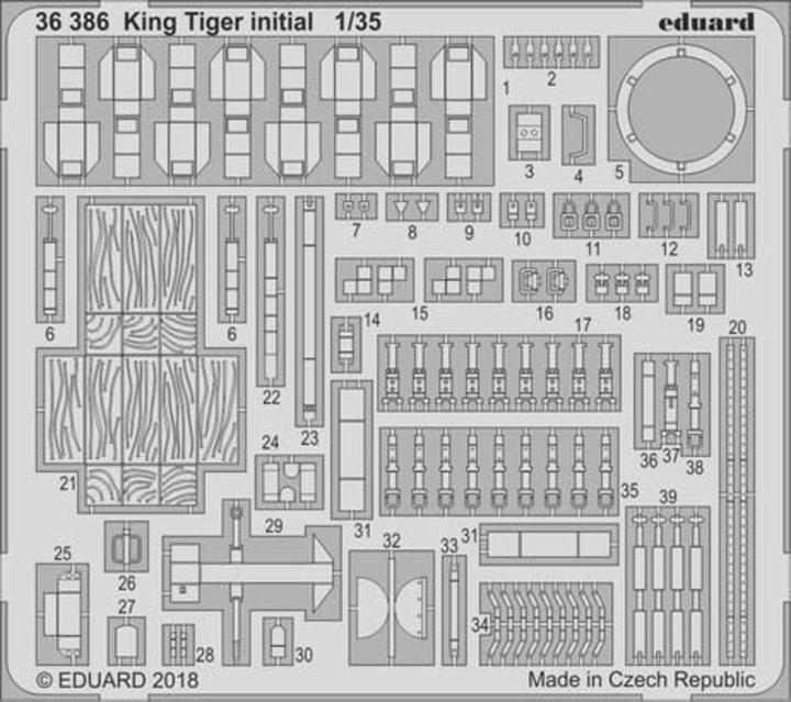 Image du produit Eduard King Tiger initial for Takom