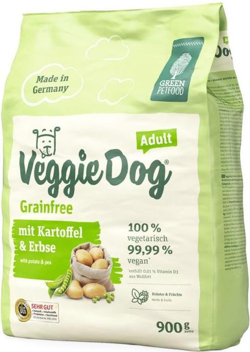 Produktbild Green Petfood Veggie Dog Grainfree Adult mit Kartoffel und Erbse (Adult, 1 Stk., 900 g)