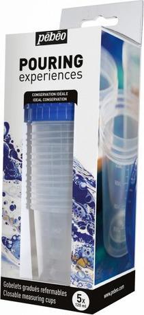 Image du produit Pebeo Set Gobelets Gradues Pouring Experiences (120 ml)