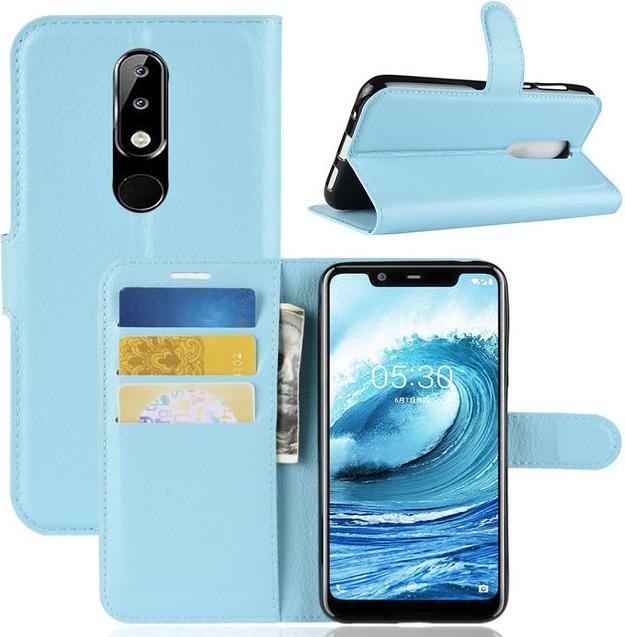 Produktbild MU Classic Litchi Leder Bookcover Series (Nokia 5.1 Plus)