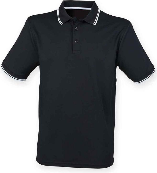 Produktbild Henbury Poloshirt Mit kontrastfarbenen Streifen (XS)