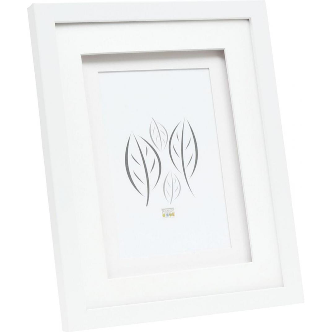 Deknudt, Bilderrahmen, S65KK1 weiss 15x20 Holz doppeltes Passepartout (15 x 20 cm)