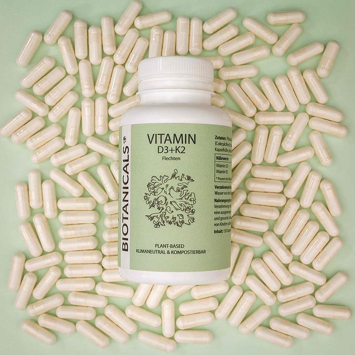 Image du produit Biotanicals Vitamine D3 + K2 150 gélules (150 pcs, Capsules, 86 g)