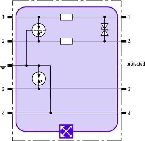 Actual product image Dehn Combination arrestor module for 1 twin wire 920242