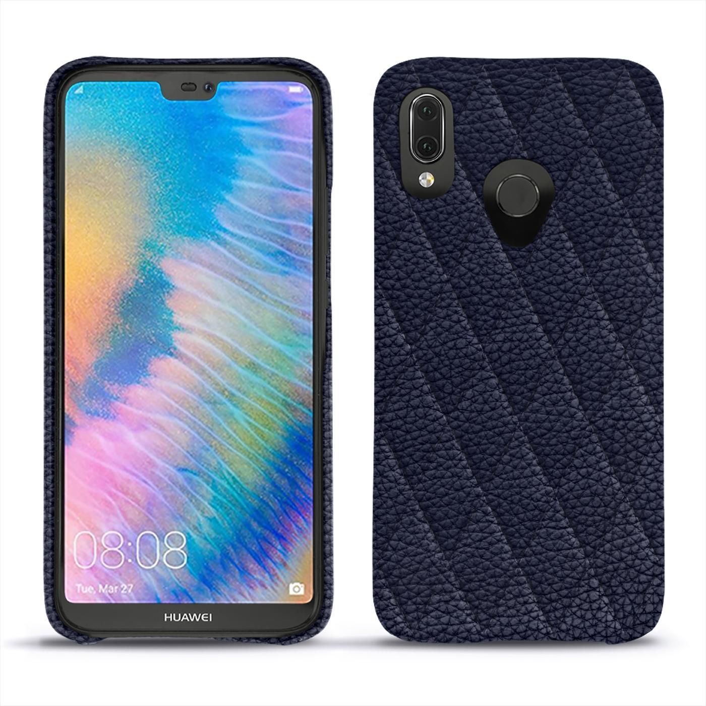 Noreve Lederschutzhülle (Huawei P20 Lite), Smartphone Hülle, Violett