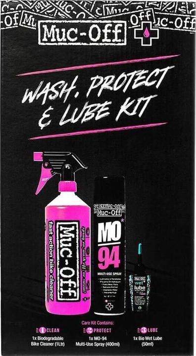 Produktbild Muc-Off Wash, Protect and Lube (1450 ml, Fahrradreiniger, Kettenöl, Pflegeset)