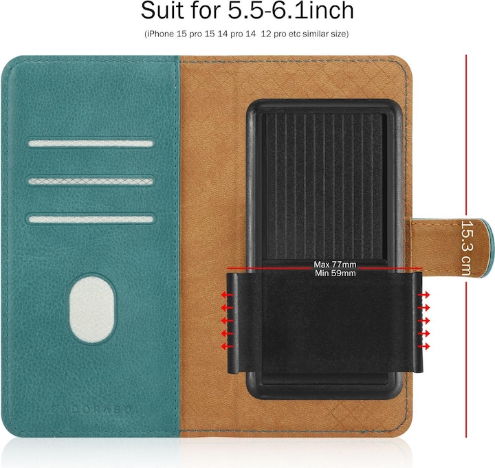 Actual product image Cadorabo Case for BQ Aquaris X PRO Book Cover (BQ Aquaris X Pro)