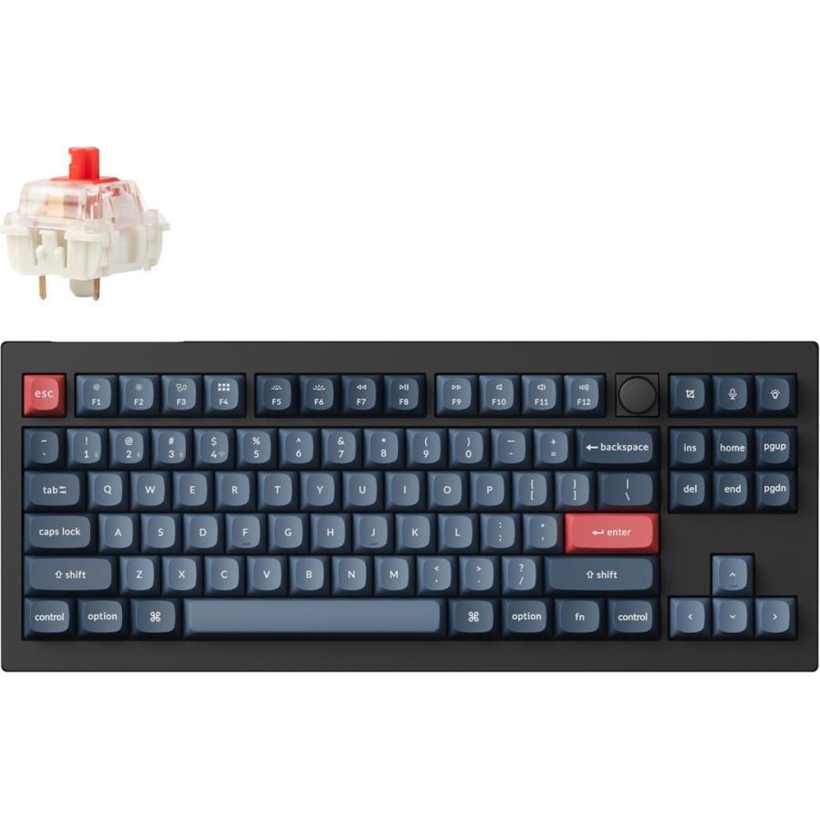 Keychron V3 Max 80% Mechanische Tastatur, Jupiter Red Switches (Eng. Int., Kabelgebunden) (V3M-D1)
