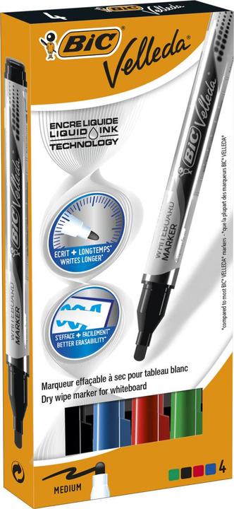 Image du produit Bic Pochette d'encre liquide Velleda (4x)