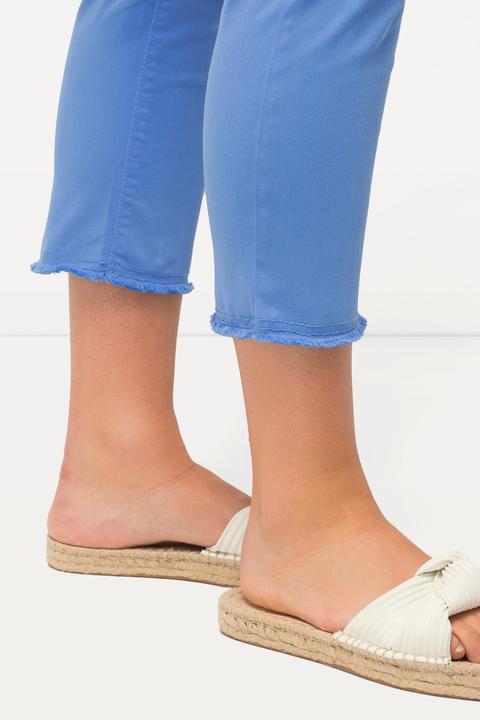 Produktbild Ulla Popken 7/8-Hose Sienna, Fransensaum, schmales Bein (60)