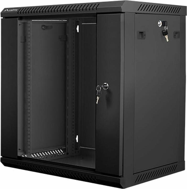 Productafbeelding Lanberg Wandrek 19" 12U 600X450mm Zwart (12 HE, 19 inch rek)