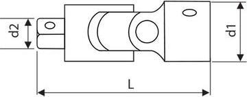 Actual product image CARDAN 1/4"