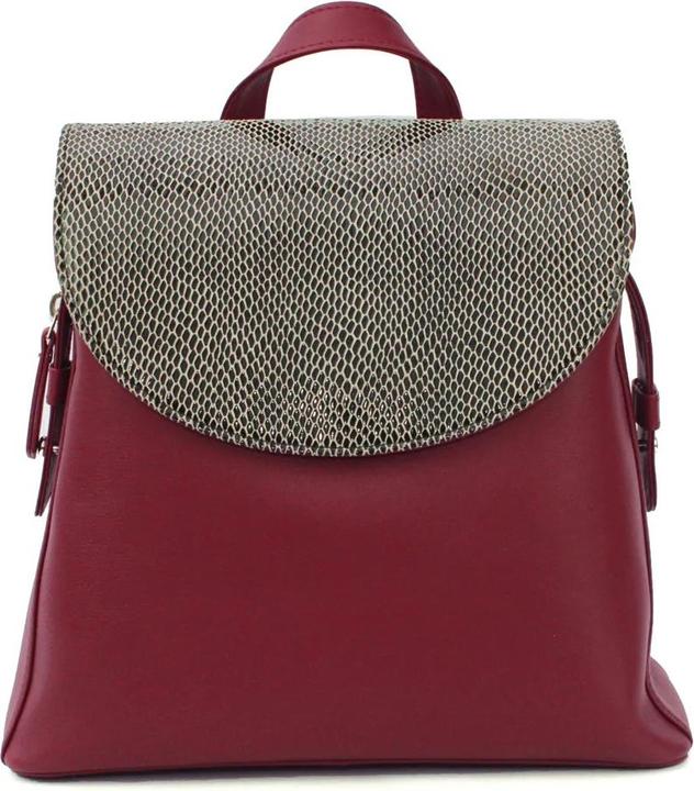 Actual product image Eastern Counties Leather Backpack Petra Snake Pattern Leather